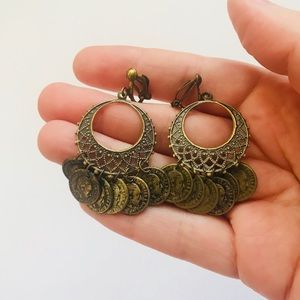 Vintage coin earrings